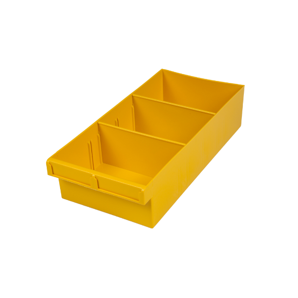 Yellow Plastic Tubs 400 x 200 x 100