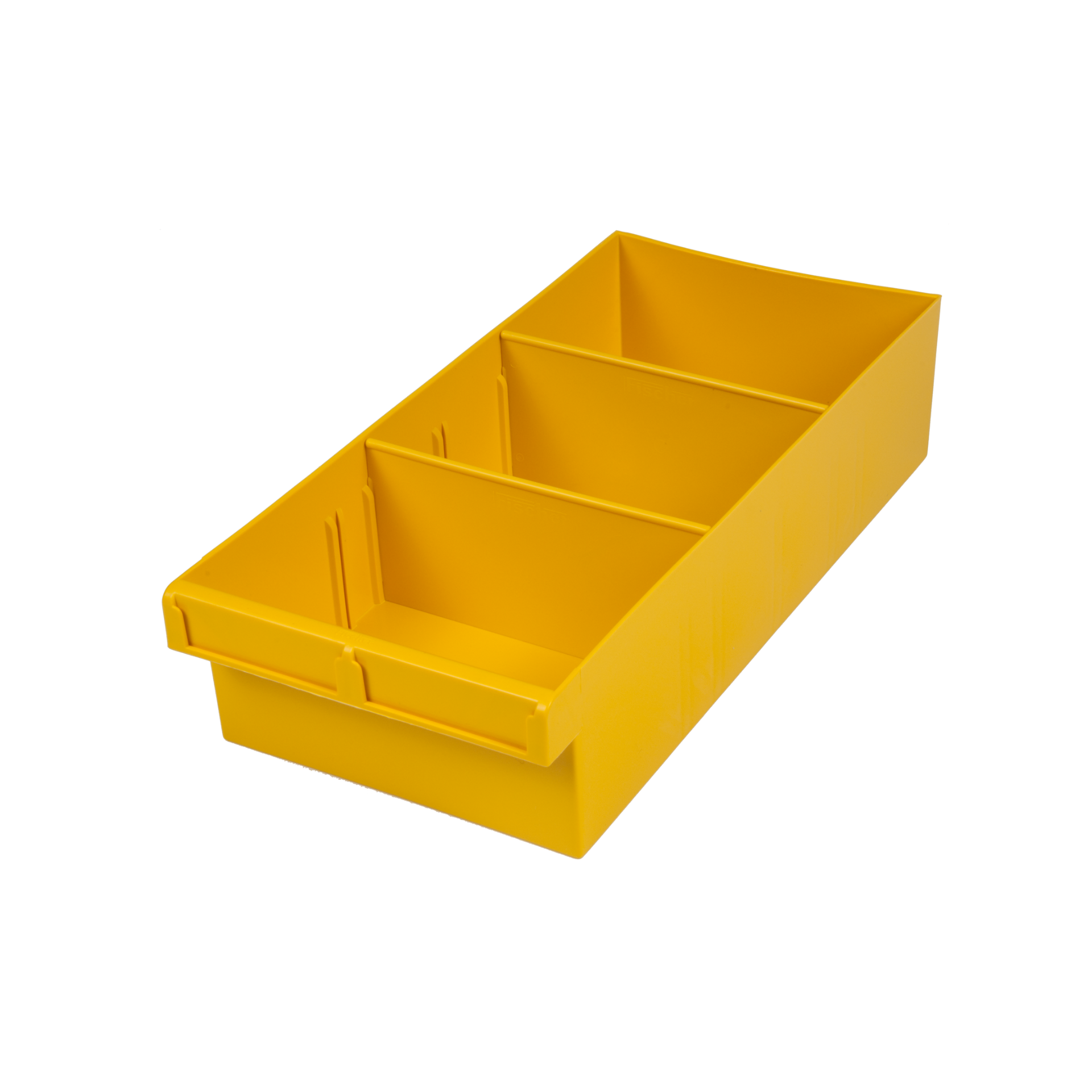 Yellow Plastic Tubs 400 x 200 x 100