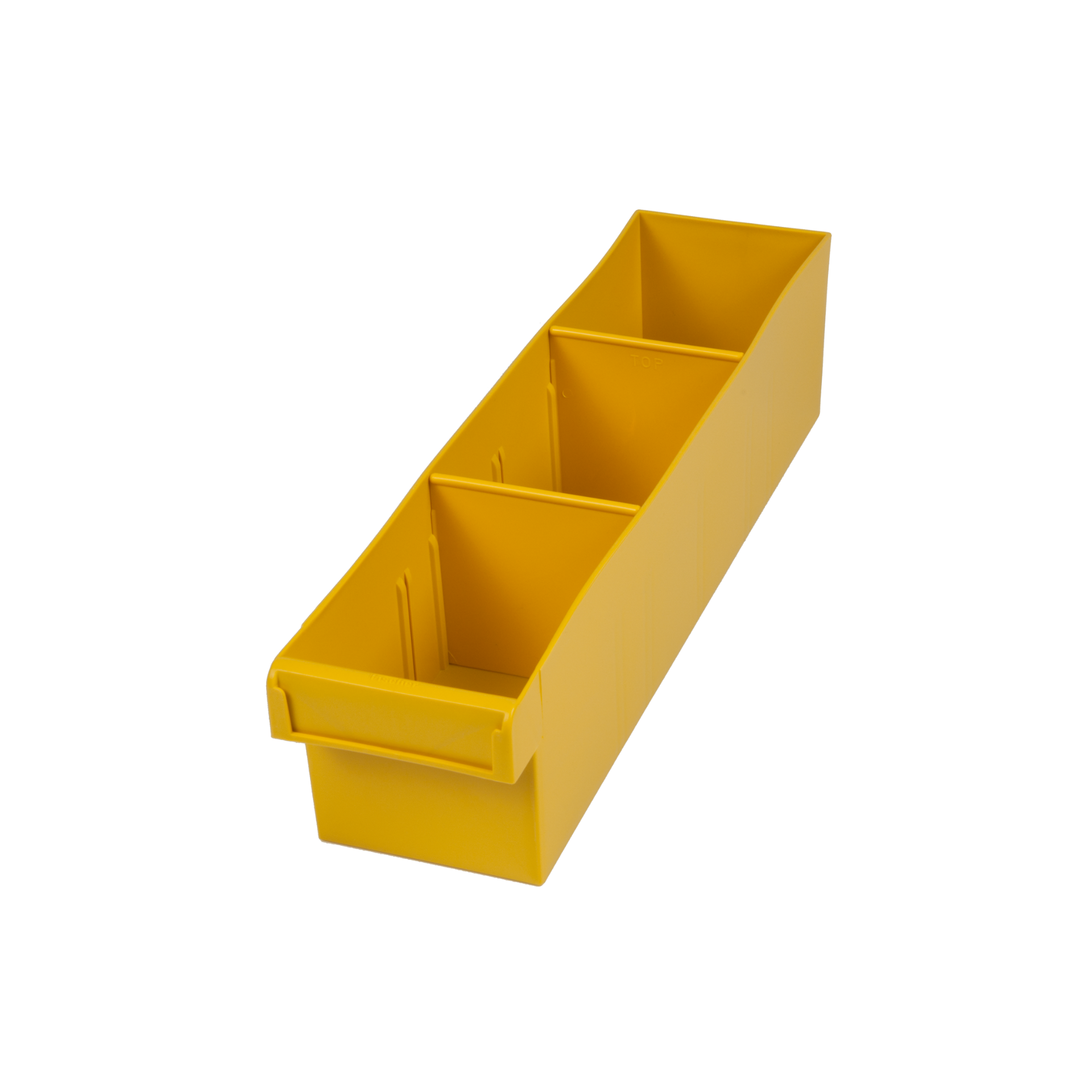 Yellow Plastic Tubs 400 x 100 x 100
