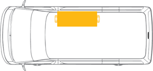 Volkswagen T6 SWB Van Shelving - Driver's Side Front variations