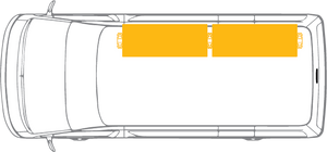 Mitsubishi Express LWB Van Shelving - Driver's Side Full Shelving variations