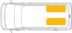 Renault Trafic LWB Van Shelving - Driver or Passenger Side Rear variations