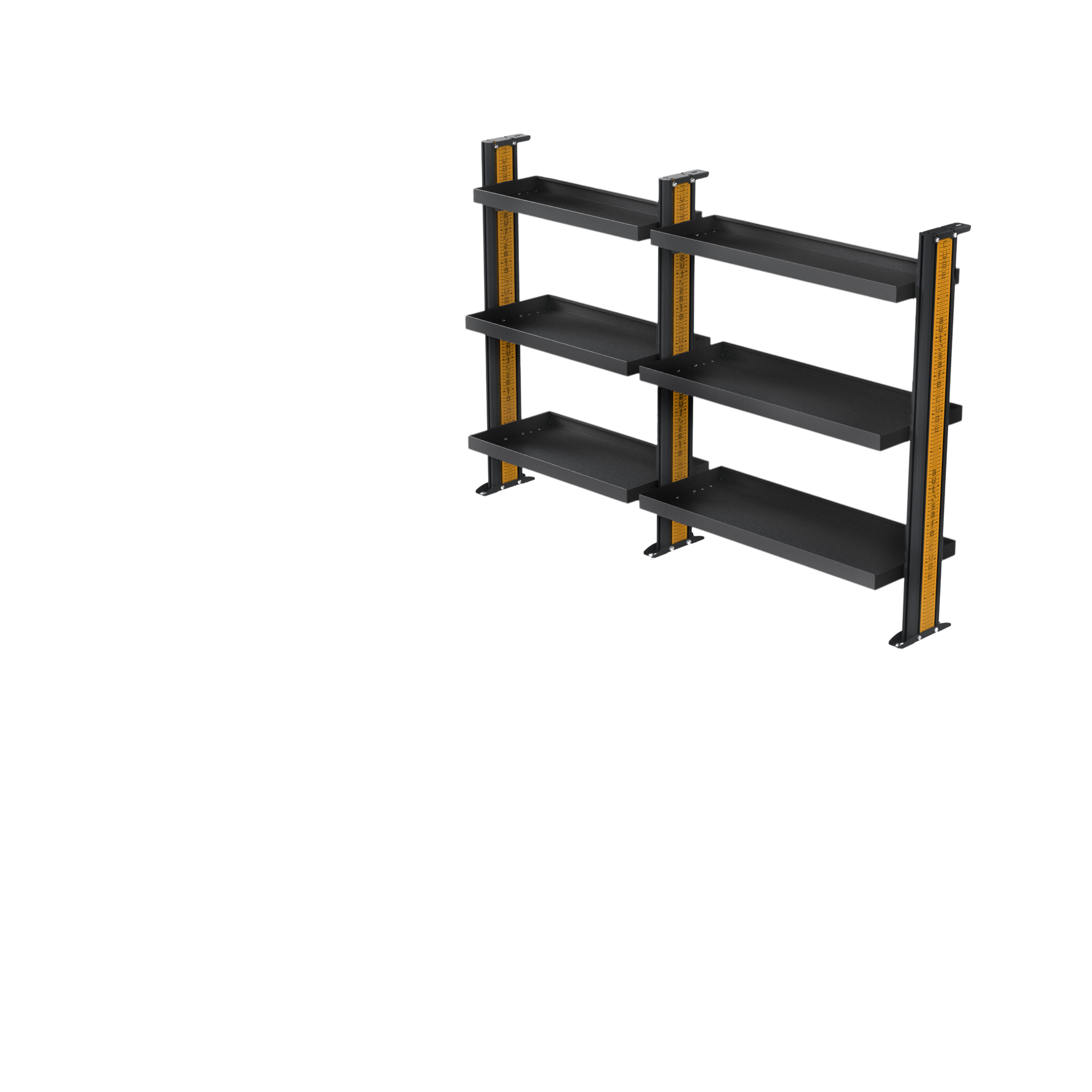 Volkswagen T6 SWB Van Shelving - Driver's Side Full Shelving variations