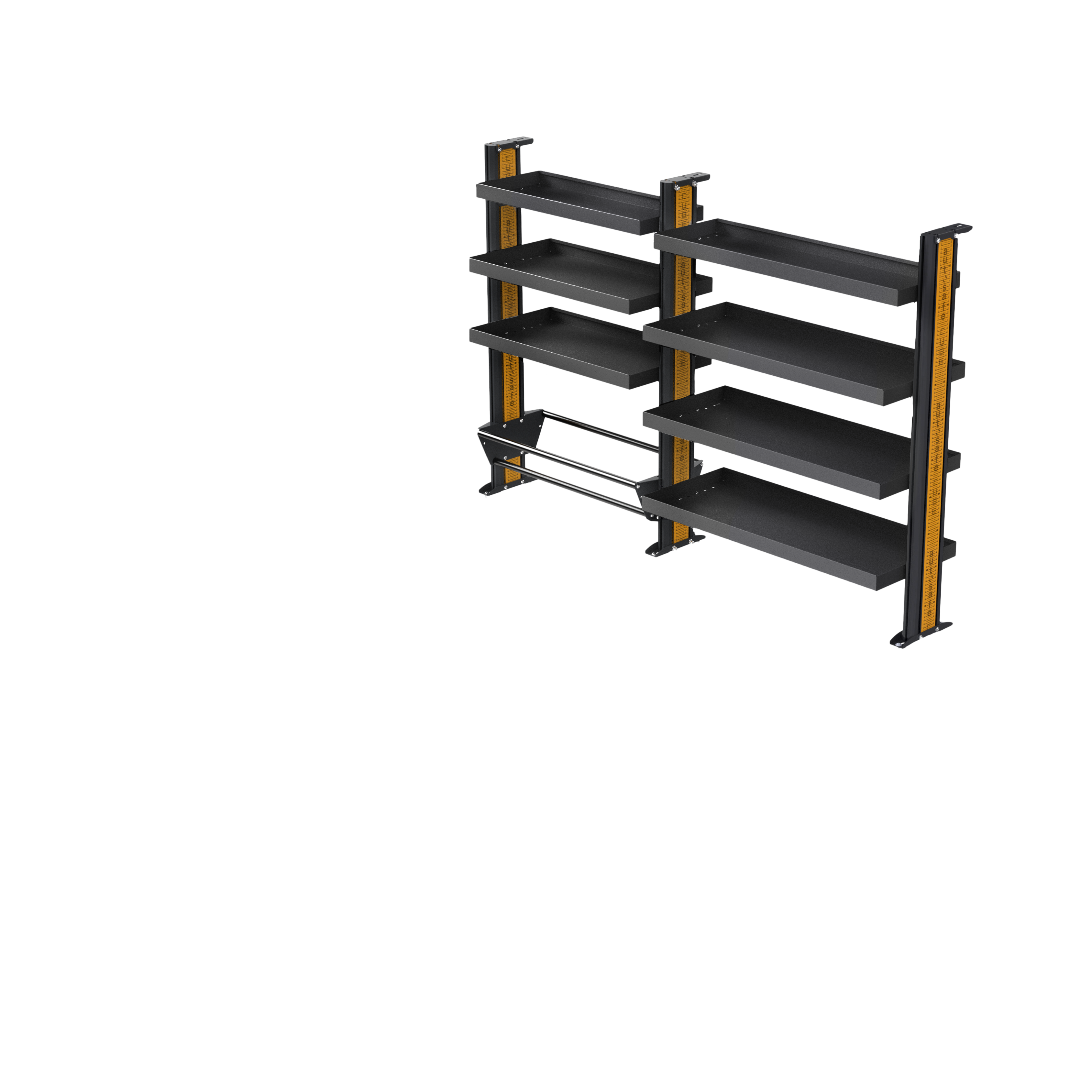 Ford Transit SWB Van Shelving - Full length Driver side variations - 0