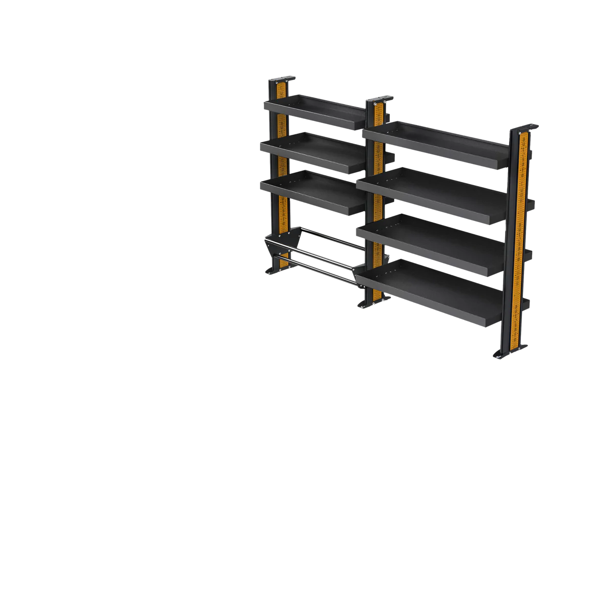 Toyota Hiace SLWB Van Shelving - Full length Driver side variations - 0