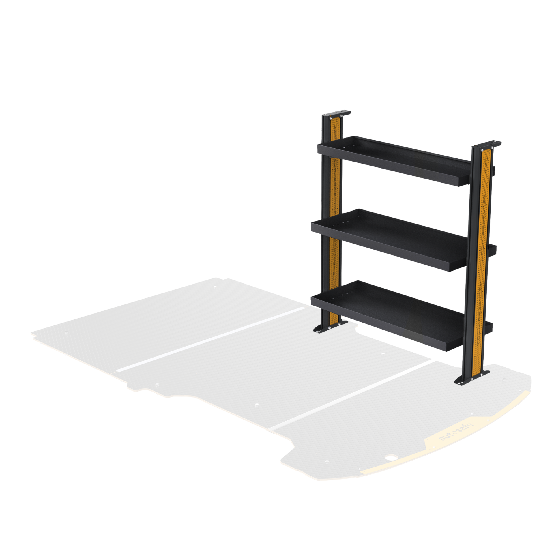 Ford Transit SWB Van Shelving - Driver or Passenger Side Rear variations