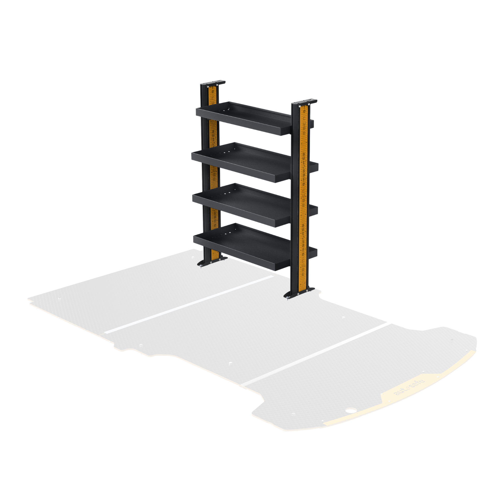 Volkswagen T6 SWB Van Shelving - Driver's Side Front variations
