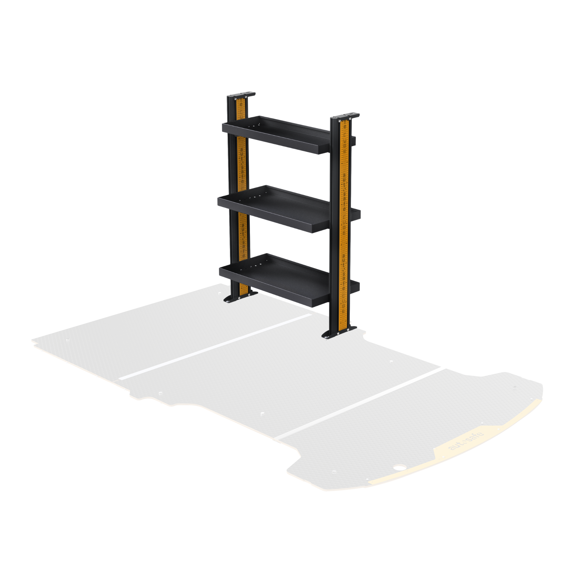 Renault Trafic SWB Van Shelving - Driver's Side Front variations