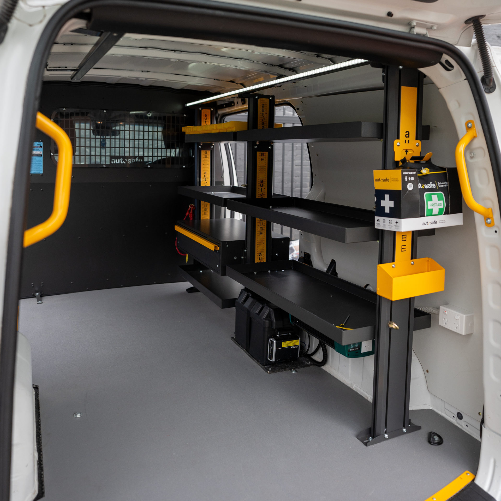 Hyundai Staria Van Shelving - Full Length Driver Side variations