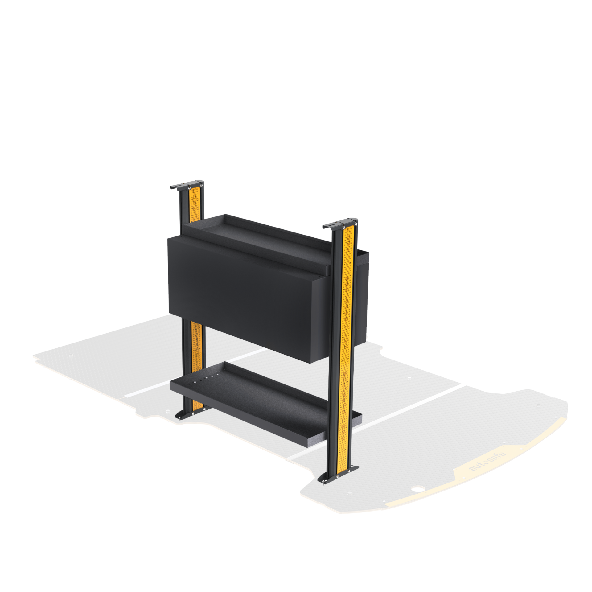 Ford Transit SWB Van Shelving - Driver or Passenger Side Rear variations