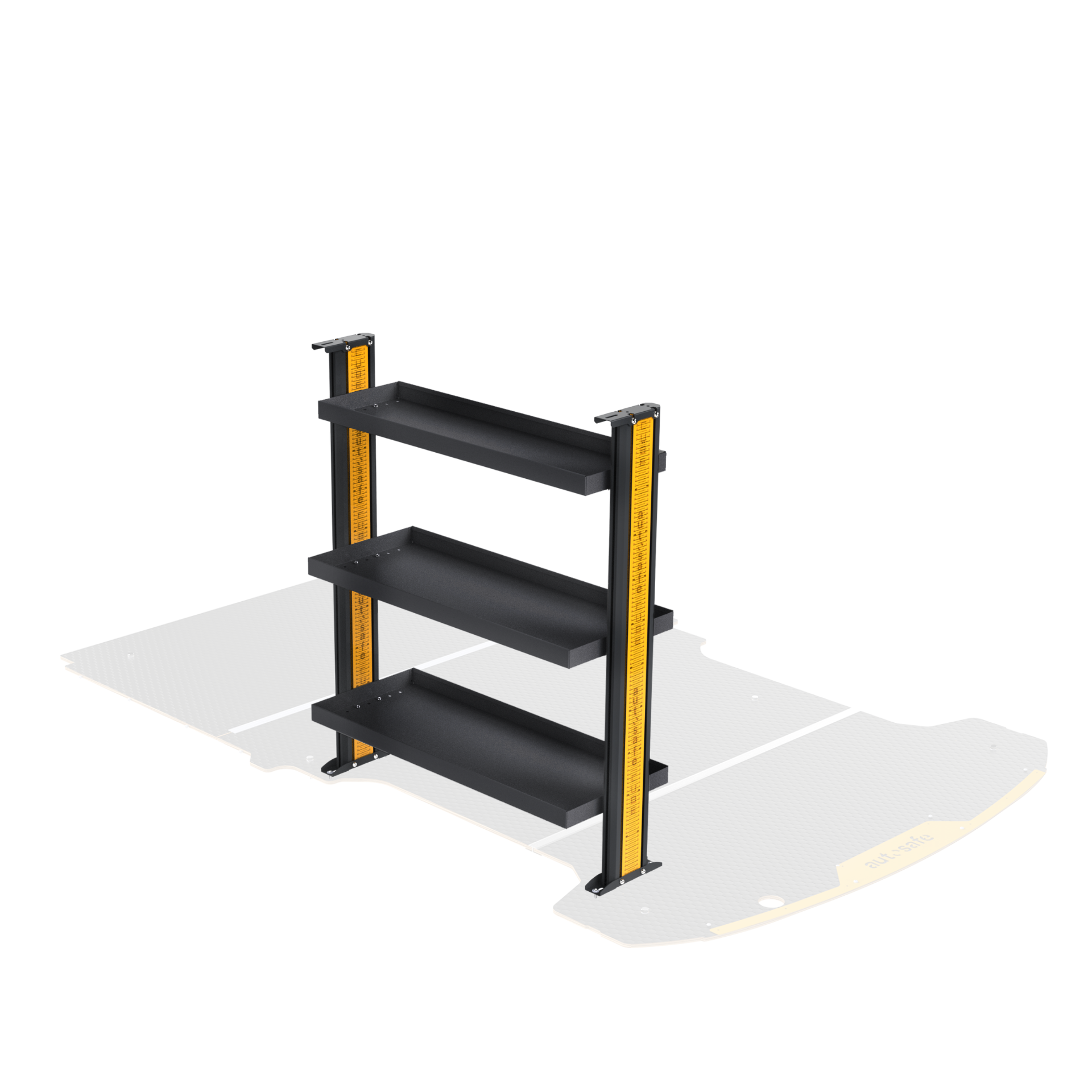 Volkswagen Caddy SWB Van Shelving - Passenger Side Rear variations