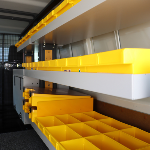 Yellow Plastic Tubs 400 x 200 x 100