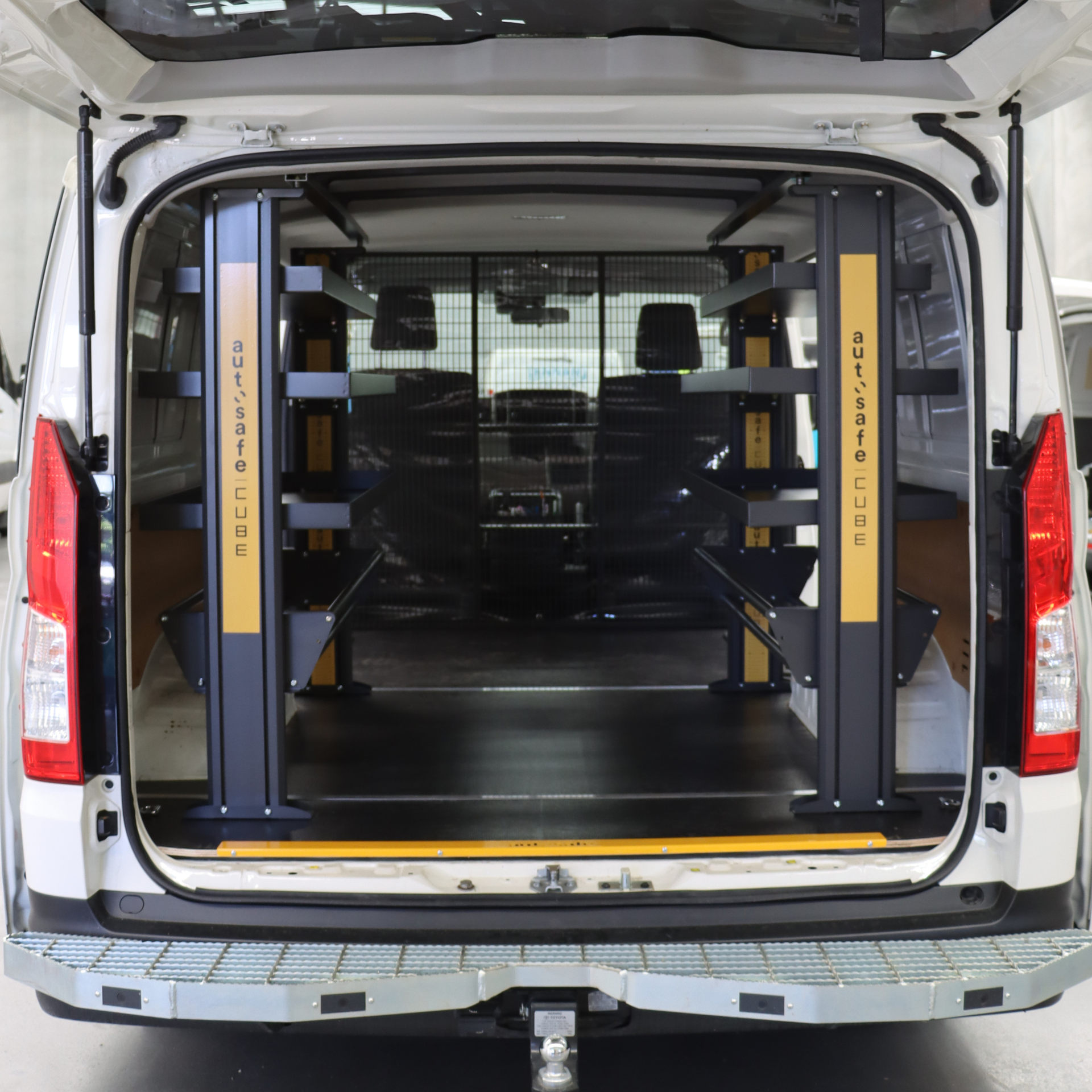 Toyota Hiace LWB Van Shelving - Driver and Passenger Side Rear variations