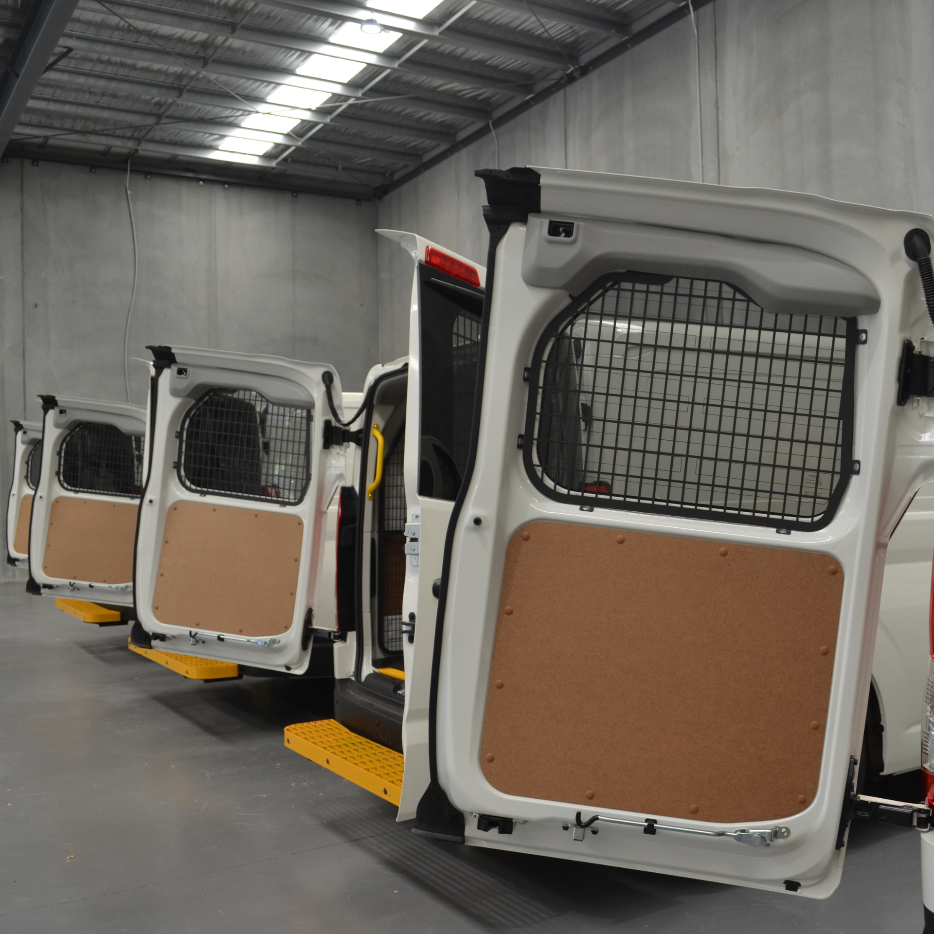 Toyota Hiace LWB Window Guard Rear Barn Doors PS - 0